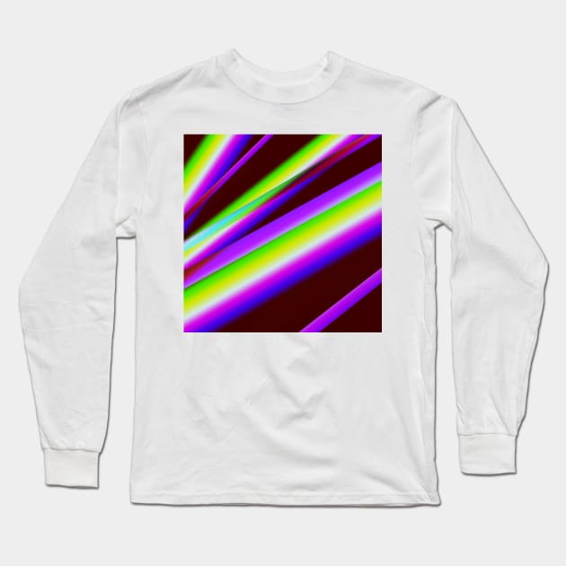 GREEN PURPLE BLACK ABSTRACT TEXTURE Long Sleeve T-Shirt by Artistic_st